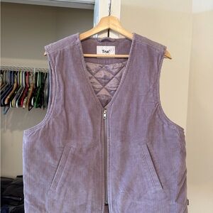 TNA Lavender Corduroy Vest